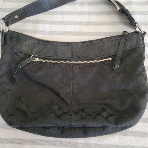 Coach Signature Hobo Shoulder Bag - Picture 6 of 13